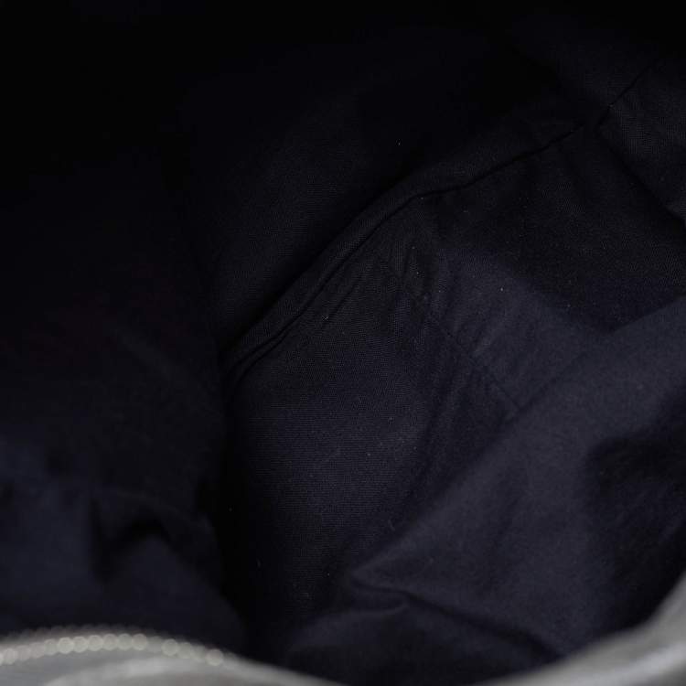 Pre Owned Balenciaga Ring Handle Grey Leather Hobo