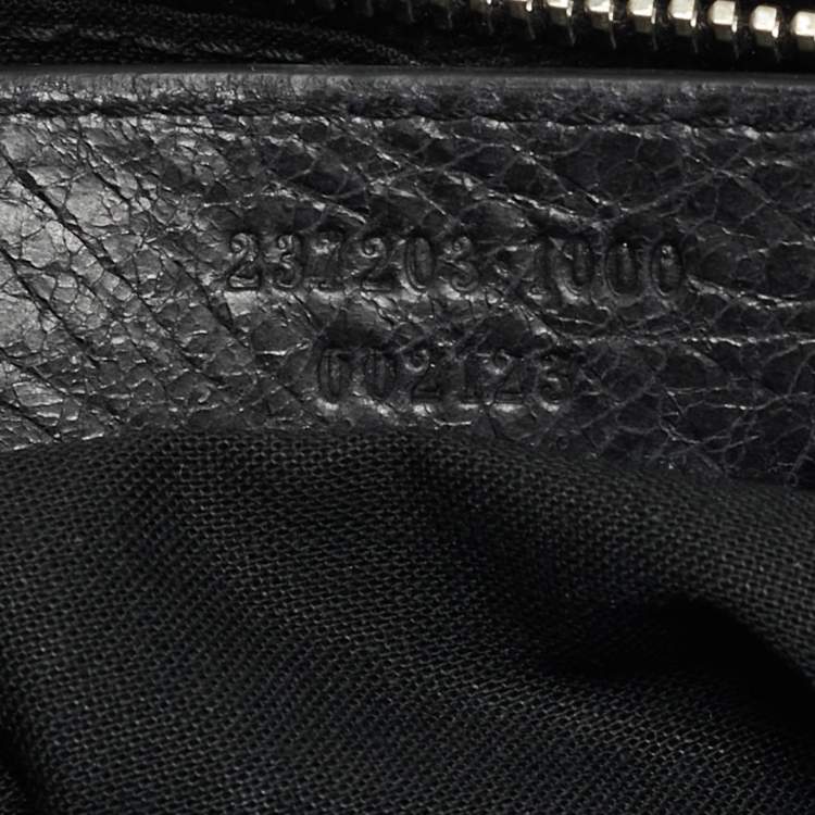 Pre Owned Balenciaga Classic Hip Black Leather Crossbody Bag