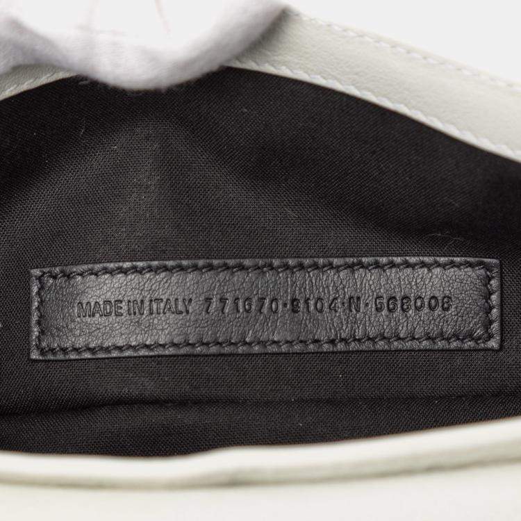 Pre Owned Balenciaga White XS Lambskin Le Cagole Sling Bag