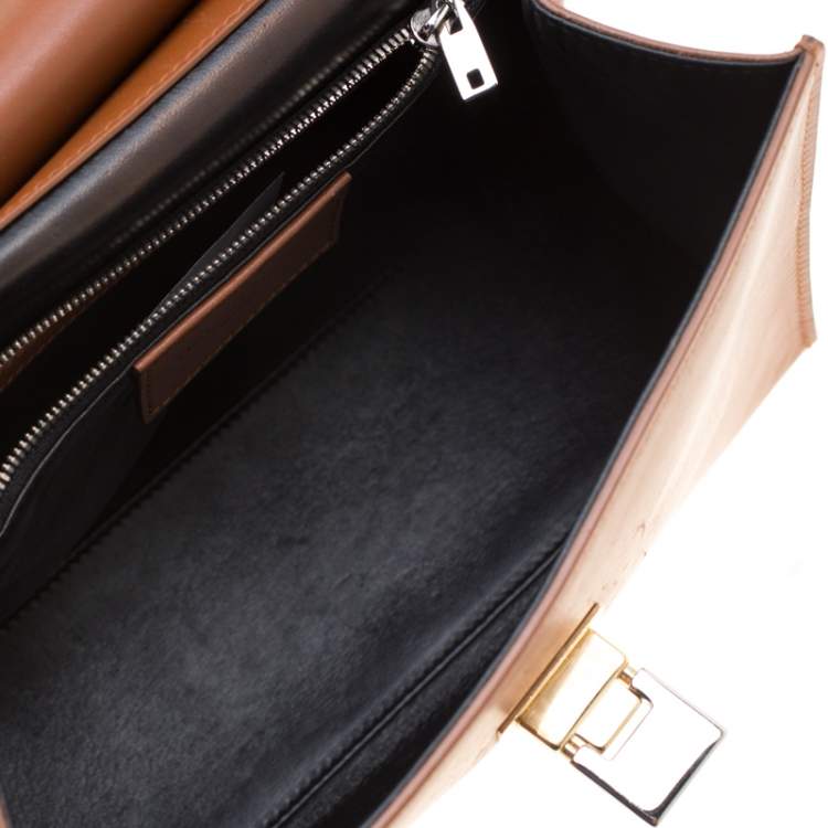 Pre Owned Balenciaga Brown Leather Le Dix Cartable Top Handle Bag