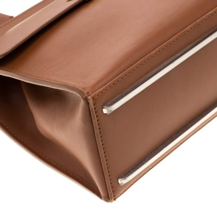 Pre Owned Balenciaga Brown Leather Le Dix Cartable Top Handle Bag