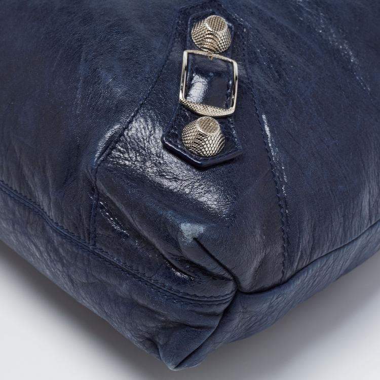 مملوكة مسبقًا Balenciaga Marine Leather GSH Brief Tote