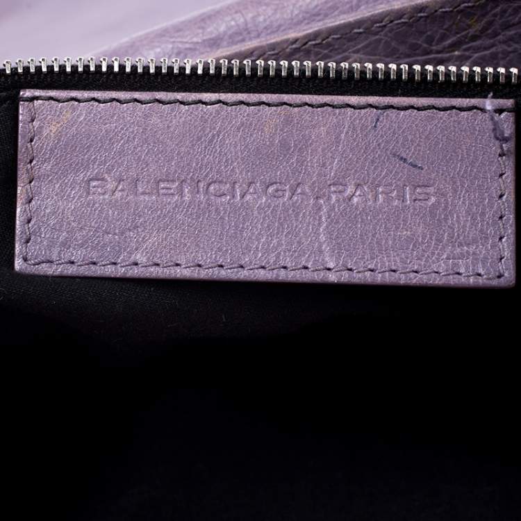 Pre Owned Balenciaga Glycine Agneau Leather RSH Neo Folk Messenger Bag