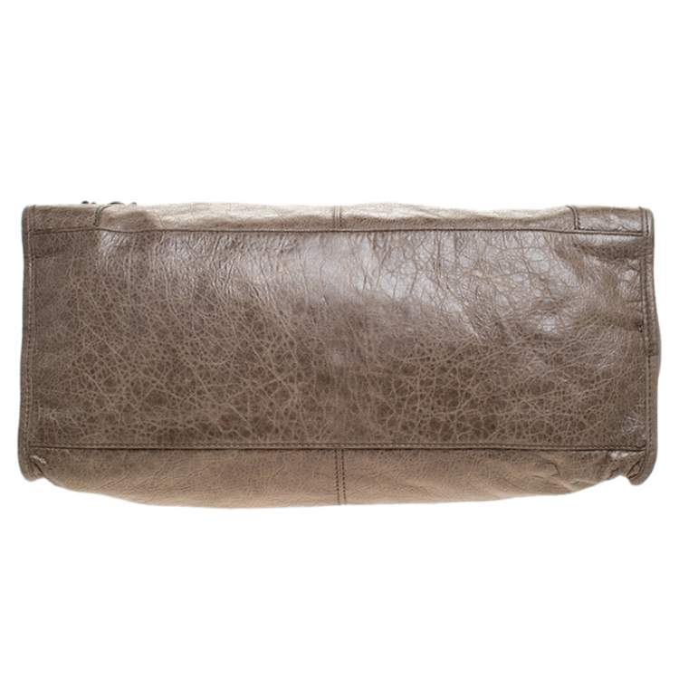 Pre Owned Balenciaga Sandstone Leather Part Time Tote