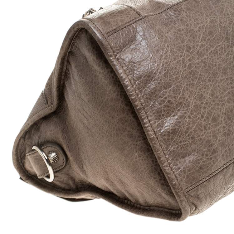 Pre Owned Balenciaga Sandstone Leather Part Time Tote