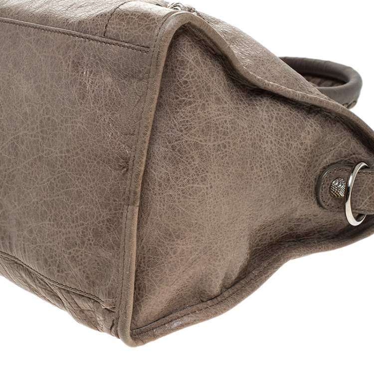 Pre Owned Balenciaga Sandstone Leather Part Time Tote