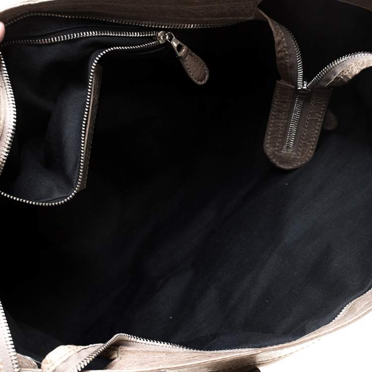 Pre Owned Balenciaga Sandstone Leather Part Time Tote