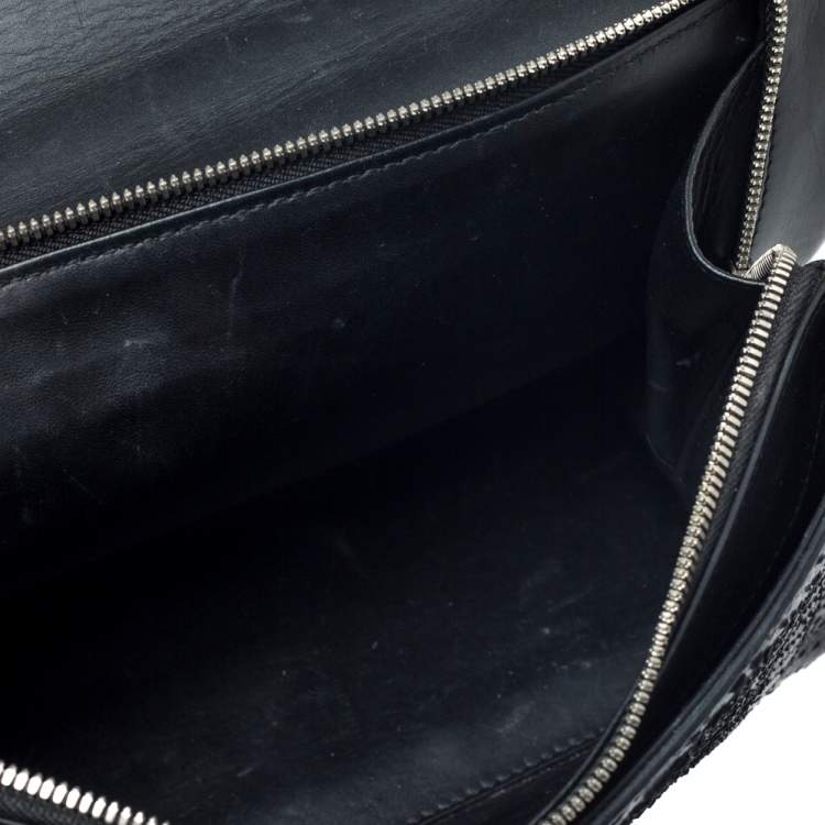 Pre Owned Balenciaga Black Python and Leather Le Dix Cartable Top Handle Bag