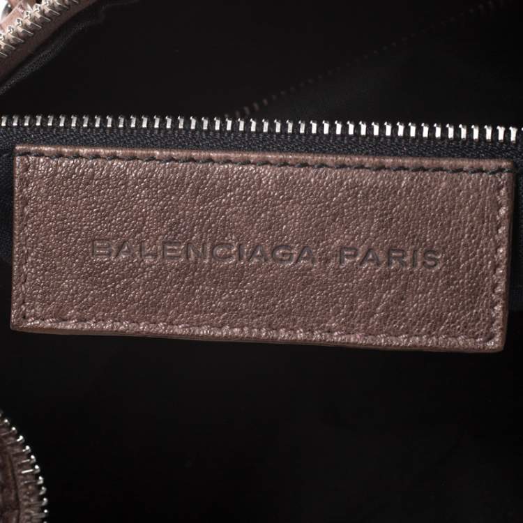 Pre Owned Balenciaga Brown Leather Box Satchel