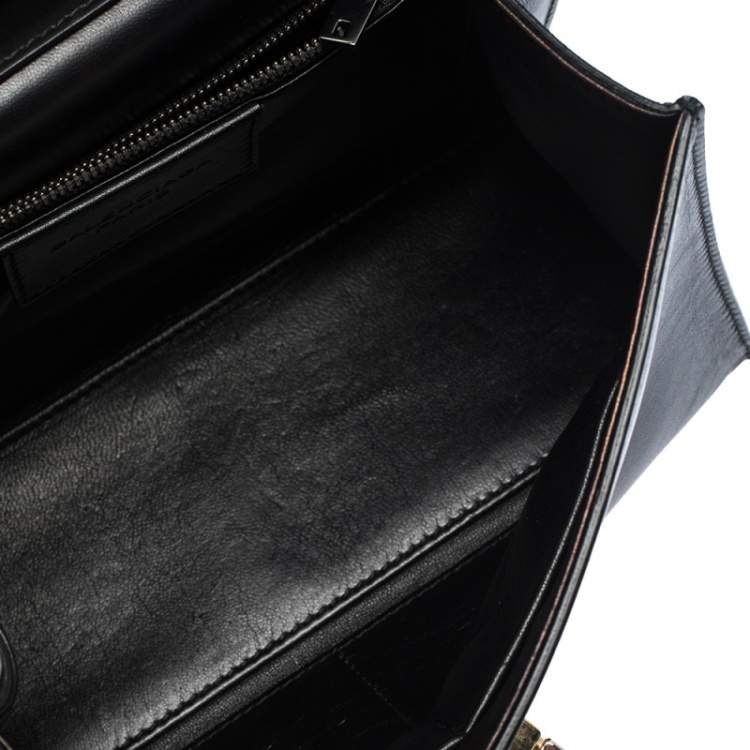 Pre Owned Balenciaga Black Leather Le Dix Cartable Top Handle Bag