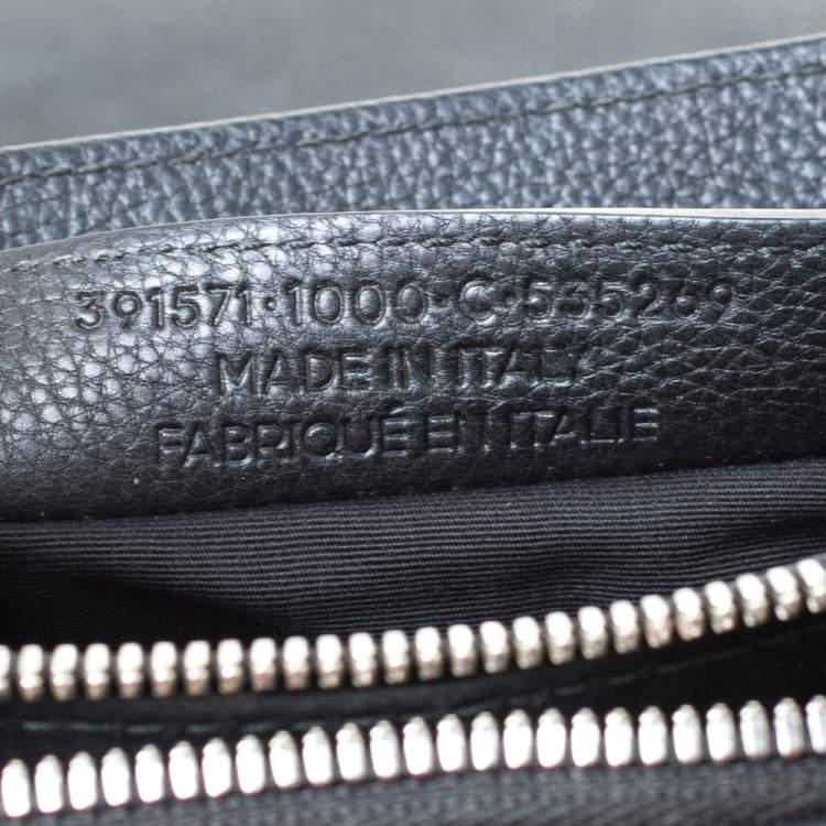 Pre Owned Balenciaga Black Croc Embossed and Leather Le Dix Cartable Top Handle Bag