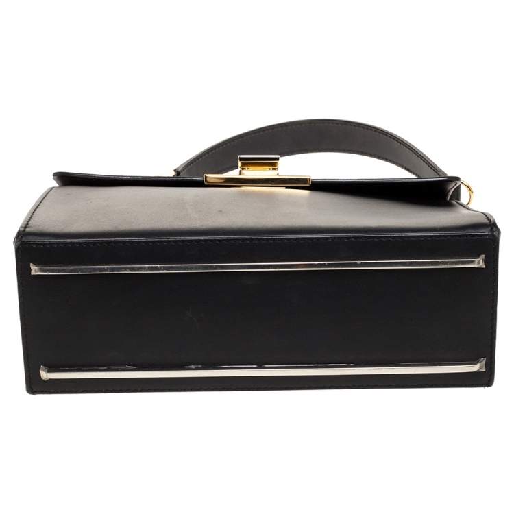 Pre Owned Balenciaga Black Leather Le Dix Cartable Top Handle Bag