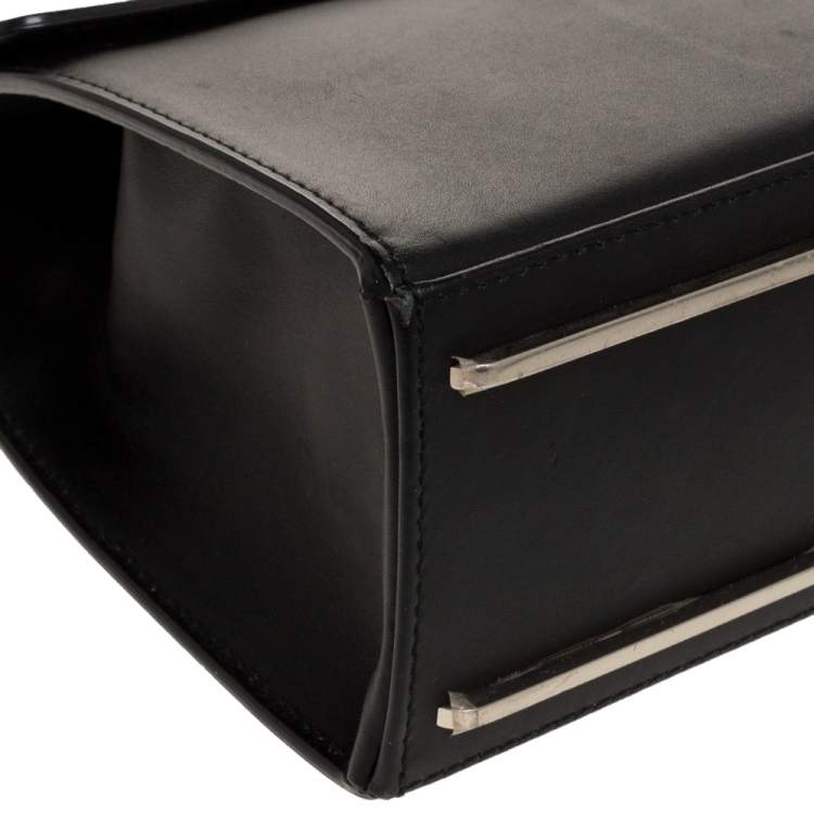 Pre Owned Balenciaga Black Leather Le Dix Cartable Top Handle Bag