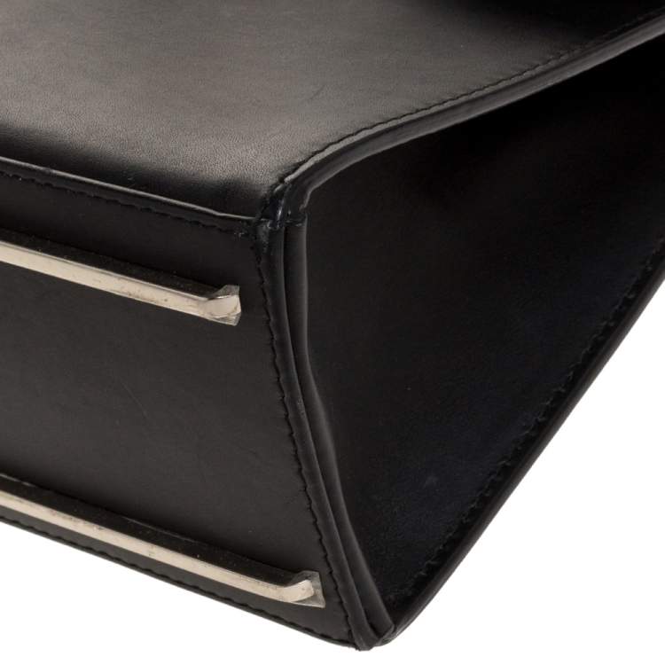 Pre Owned Balenciaga Black Leather Le Dix Cartable Top Handle Bag
