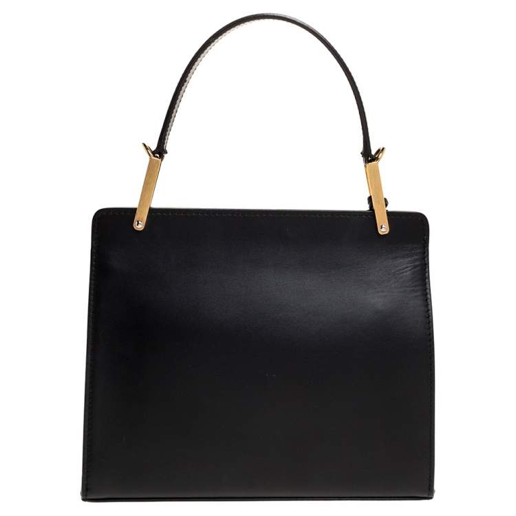 Pre Owned Balenciaga Black Leather Le Dix Cartable Top Handle Bag