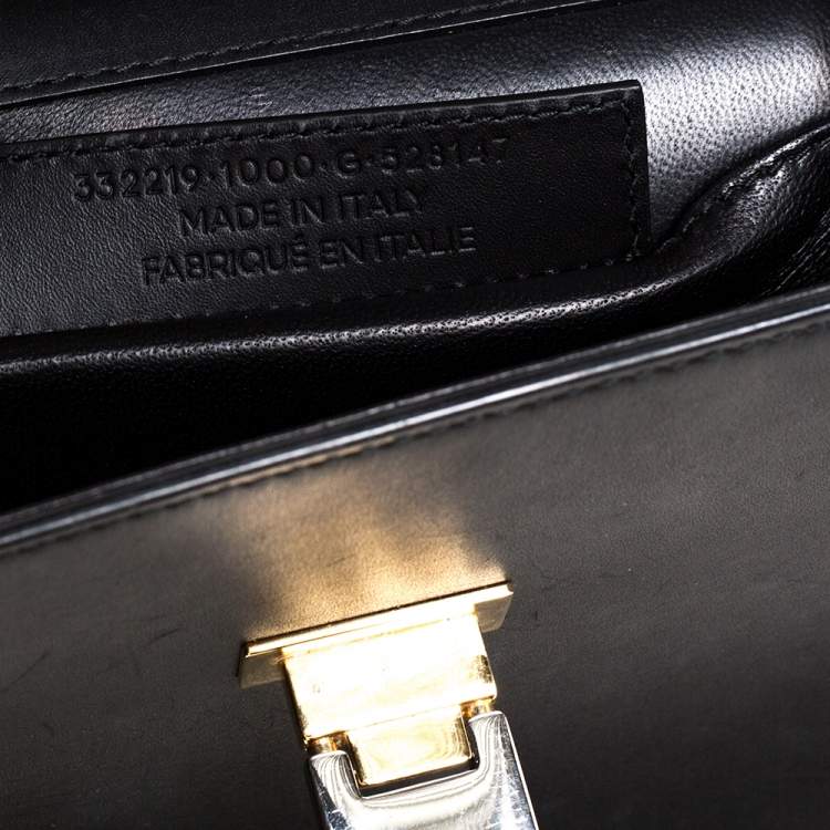 Pre Owned Balenciaga Black Leather Le Dix Cartable Top Handle Bag