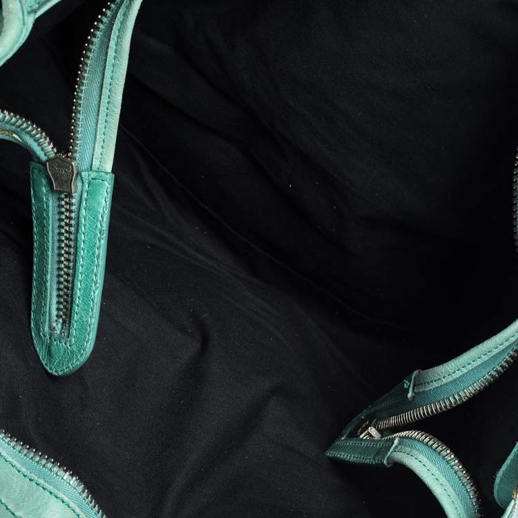 Pre Owned Balenciaga Mint Green Leather GSH Part Time Tote