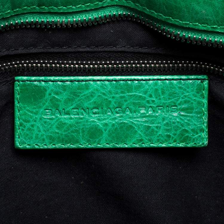 Pre Owned Balenciaga Vert Trefle Leather RSH Part Time Tote