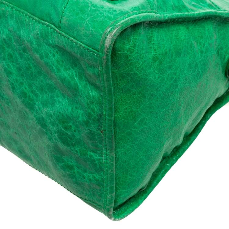 Pre Owned Balenciaga Vert Trefle Leather RSH Part Time Tote