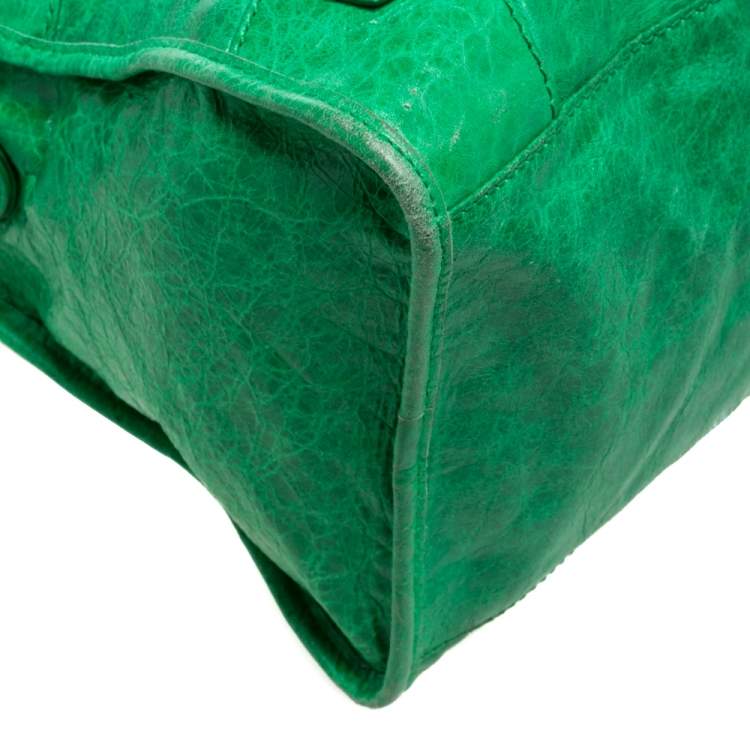 Pre Owned Balenciaga Vert Trefle Leather RSH Part Time Tote