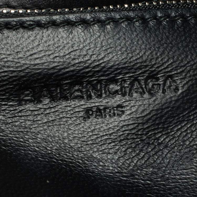 Pre Owned Balenciaga Black Leather Small Cable Shopper Tote