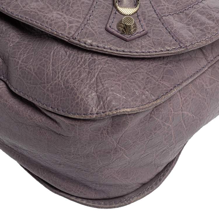 مملوكة مسبقًا Balenciaga Glycine Agneau Leather RSH Neo Folk Messenger Bag
