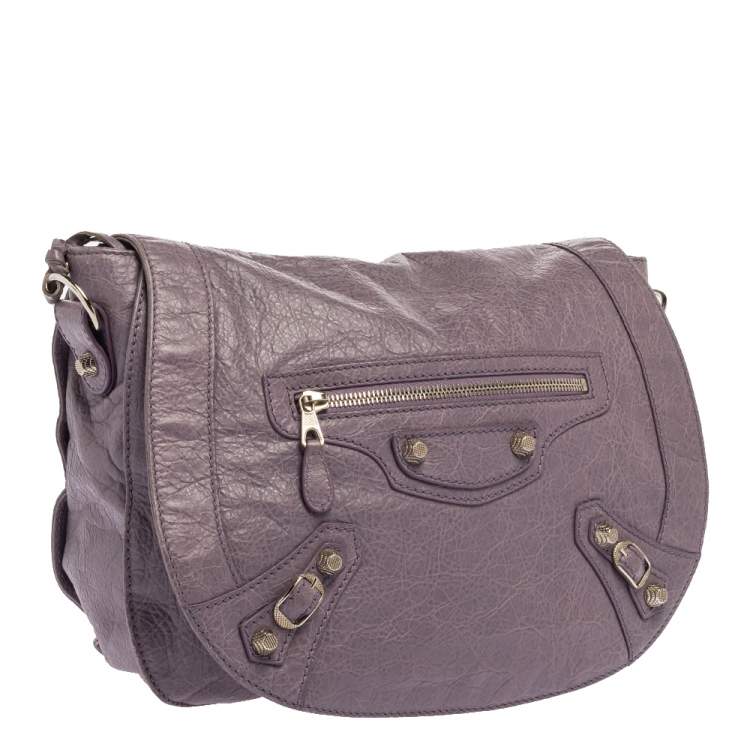 مملوكة مسبقًا Balenciaga Glycine Agneau Leather RSH Neo Folk Messenger Bag
