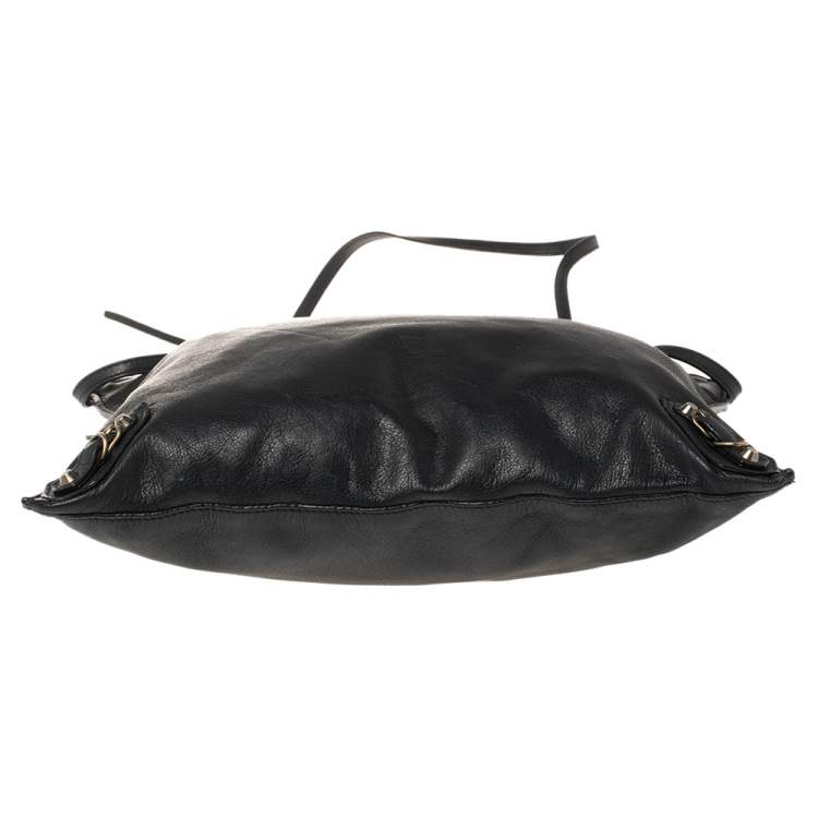 Pre Owned Balenciaga Bleu Obscur Leather Milkyway Papier Messenger Bag