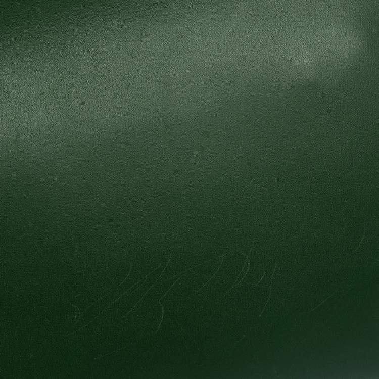 Pre Owned Balenciaga Green Leather Le Dix Cartable Top Handle Bag