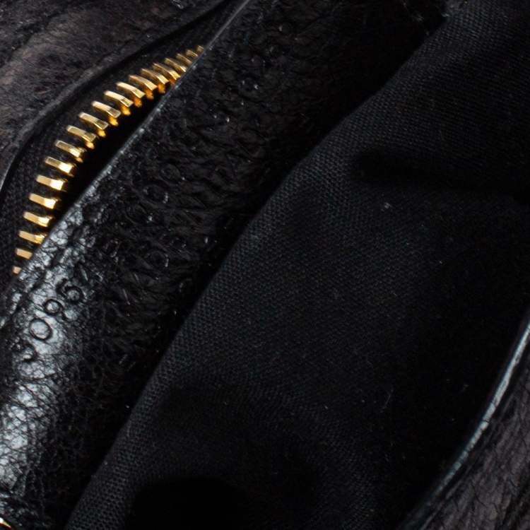 Pre Owned Balenciaga Black Leather Mini Classic City RH Tote