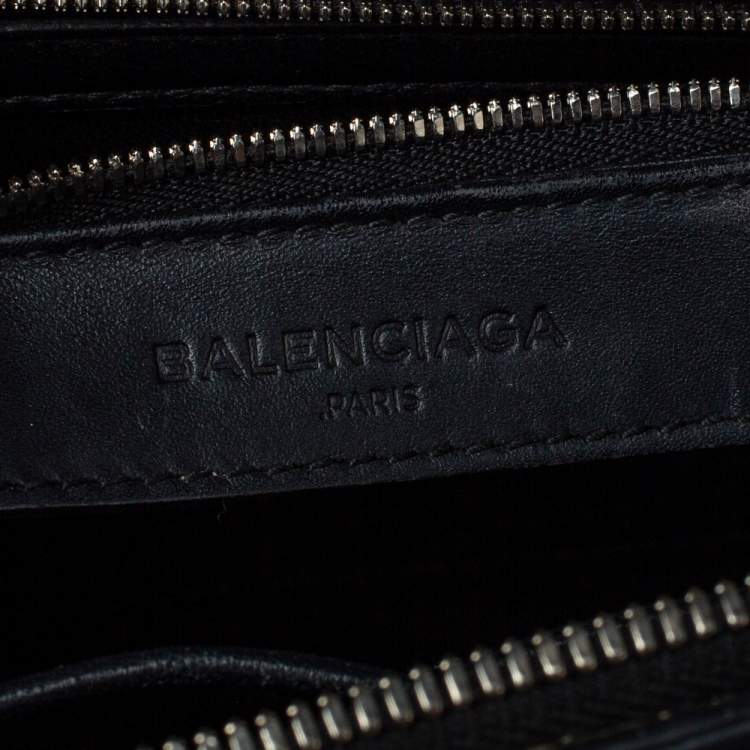 Pre Owned Balenciaga Cream Python Le Dix Cartable S Top Handle Bag