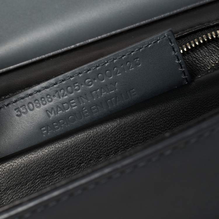Pre Owned Balenciaga Ash Blue Leather Le Dix Cartable Top Handle Bag