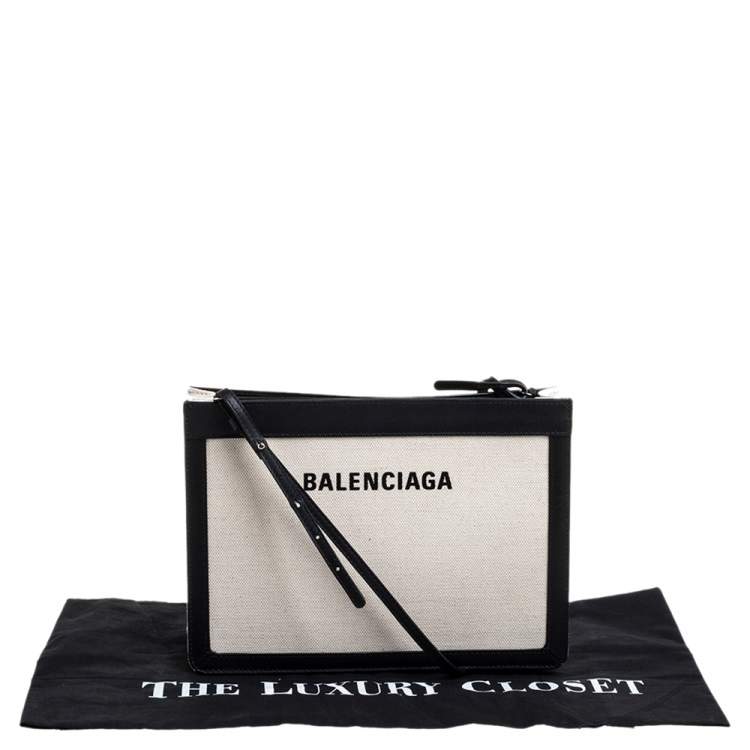 balenciaga navy pouch