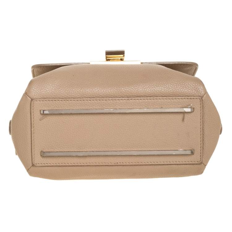 Pre Owned Balenciaga Beige Leather Le Dix Cartable Top Handle Bag