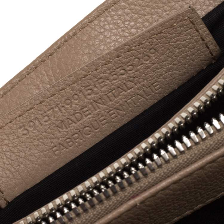Pre Owned Balenciaga Beige Leather Le Dix Cartable Top Handle Bag