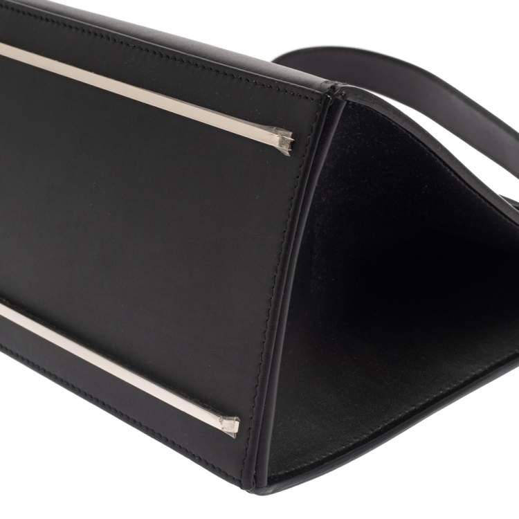 Pre Owned Balenciaga Black Leather Le Dix Cartable Top Handle Bag