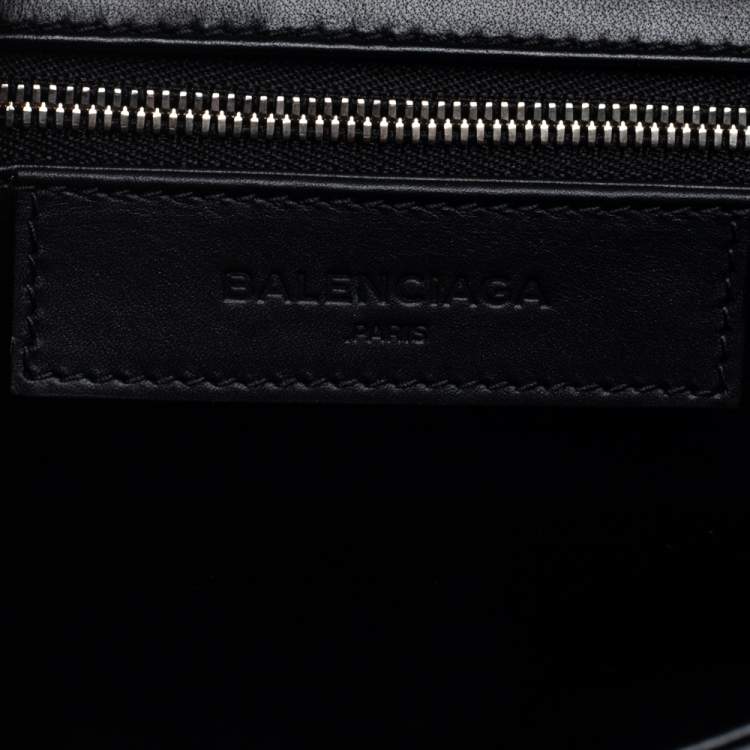 Pre Owned Balenciaga Black Leather Le Dix Cartable Top Handle Bag