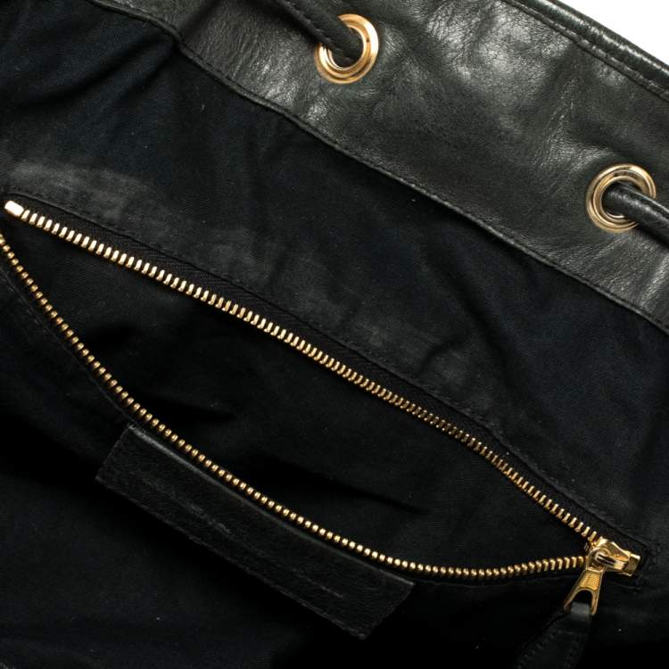 Pre Owned Balenciaga Pine Leather GGH Pompon Hobo
