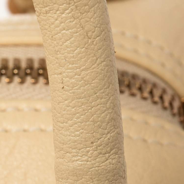مملوكة مسبقًا Balenciaga Cream Leather Satchel Bag