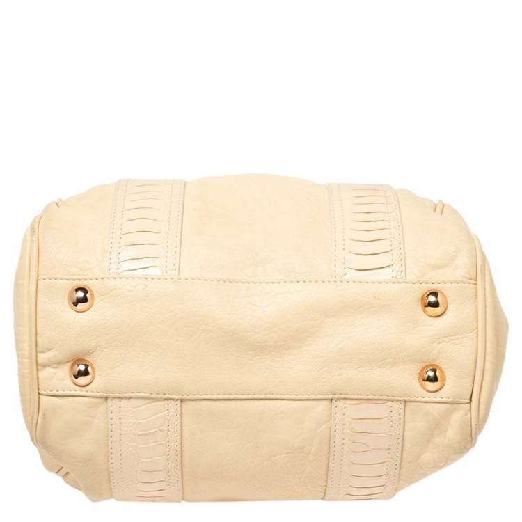 مملوكة مسبقًا Balenciaga Cream Leather Satchel Bag