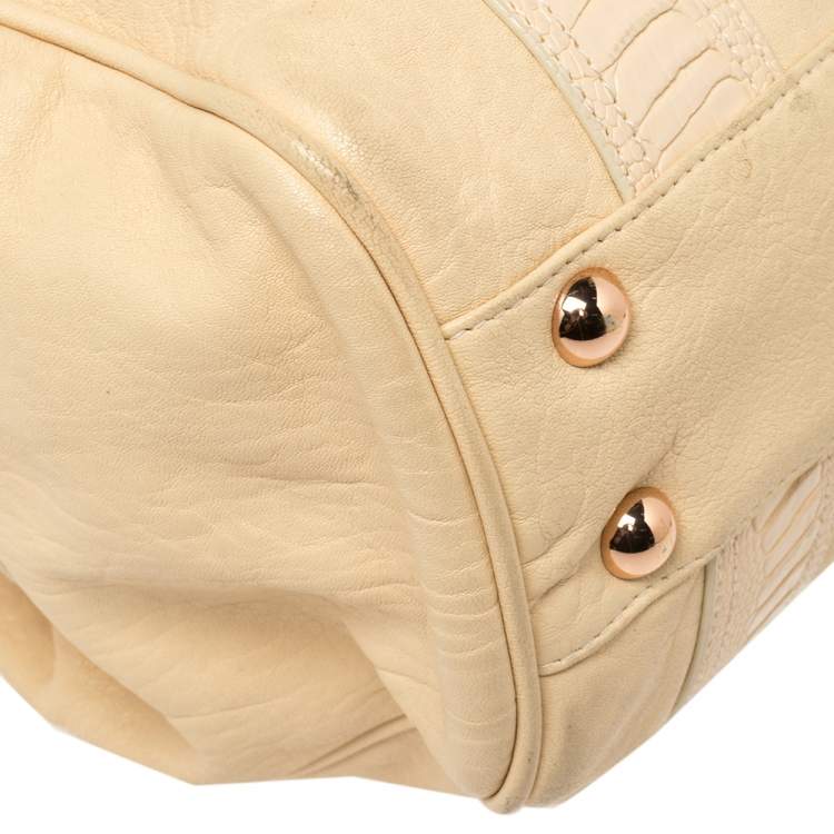 مملوكة مسبقًا Balenciaga Cream Leather Satchel Bag