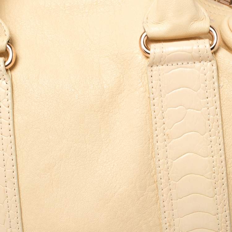 مملوكة مسبقًا Balenciaga Cream Leather Satchel Bag