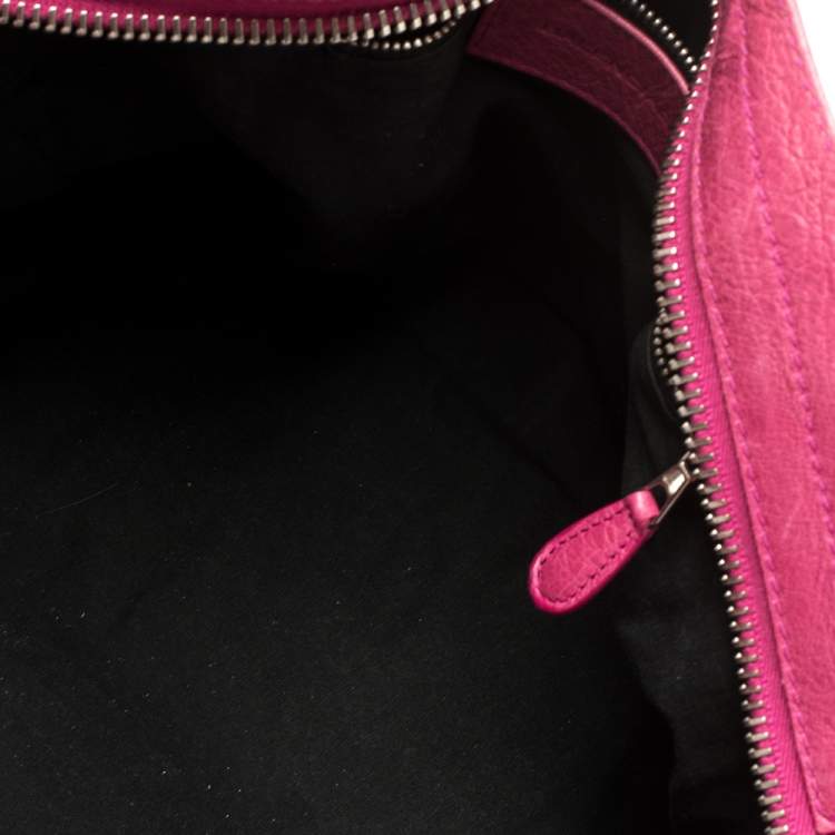 Pre Owned Balenciaga Cyclamen Leather GSH Part Time Tote
