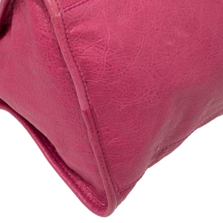 Pre Owned Balenciaga Cyclamen Leather GSH Part Time Tote