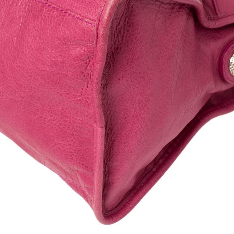 Pre Owned Balenciaga Cyclamen Leather GSH Part Time Tote
