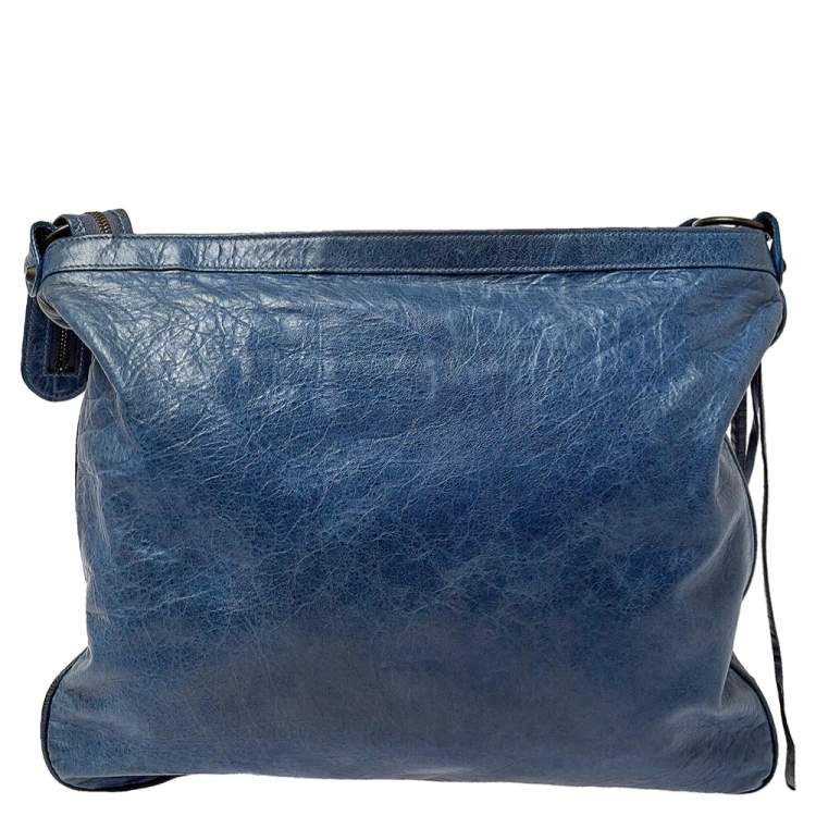 Pre Owned  Balenciaga Ocean Leather RH Flat Messenger Bag