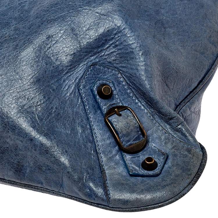 Pre Owned  Balenciaga Ocean Leather RH Flat Messenger Bag