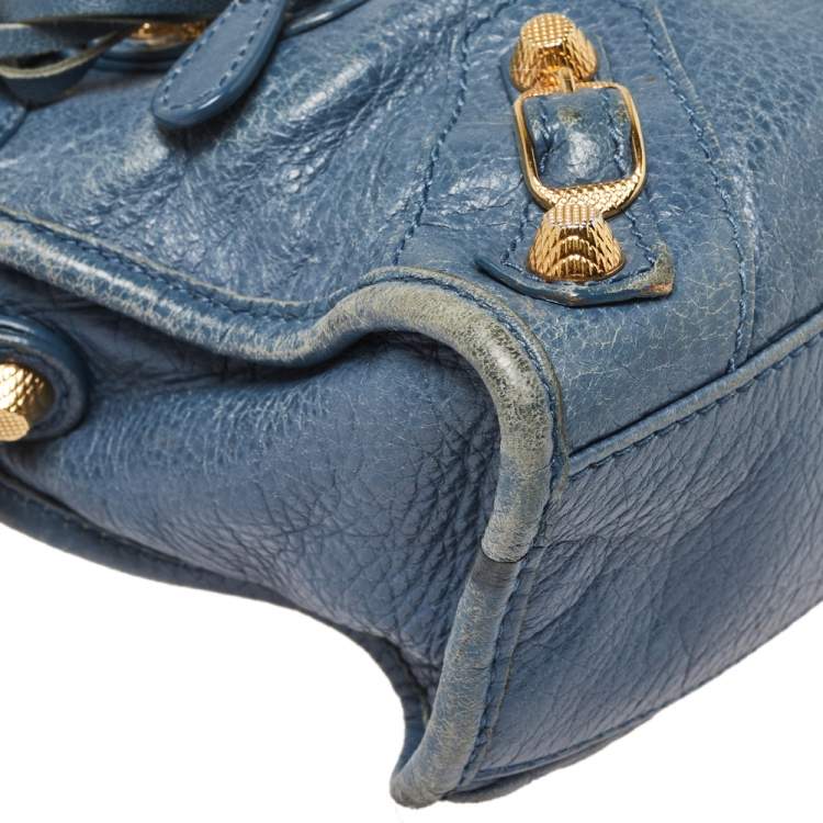 Pre Owned Balenciaga Conard Leather Mini Classic City Tote