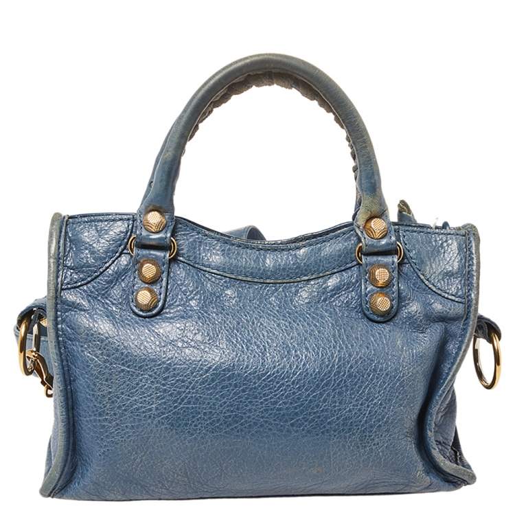 Pre Owned Balenciaga Conard Leather Mini Classic City Tote