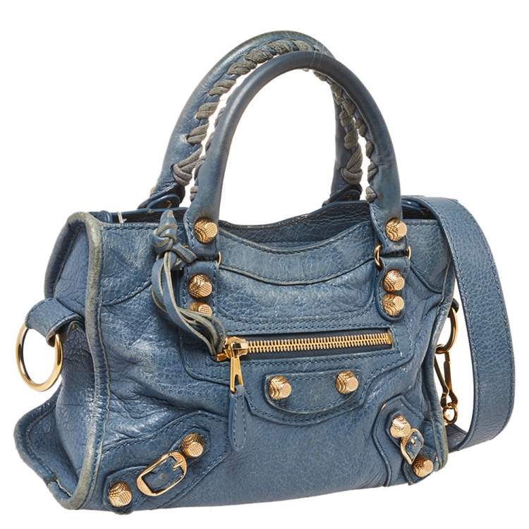 Pre Owned Balenciaga Conard Leather Mini Classic City Tote